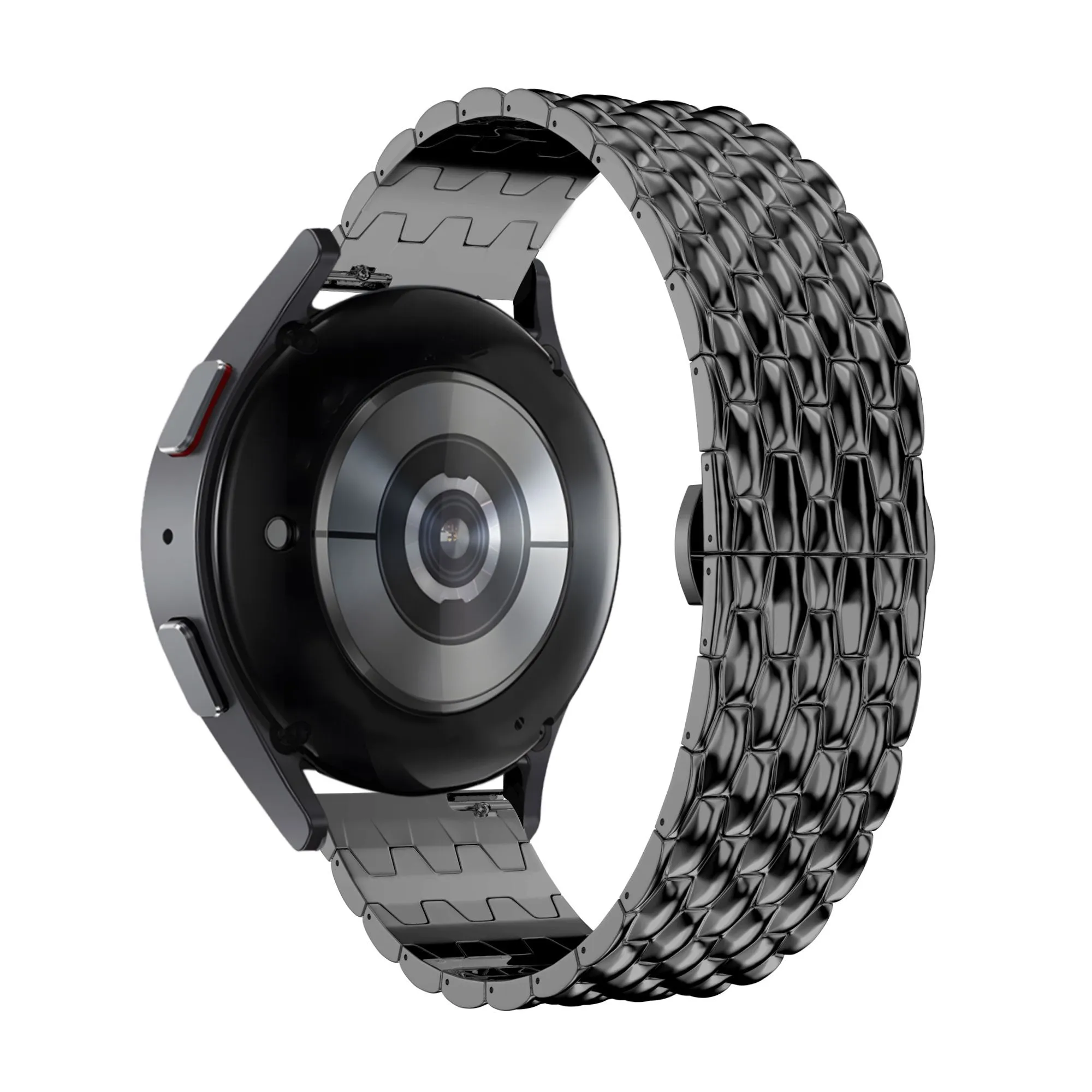 Trending Now Bandz Huawei Watch 5 - 46mm Steel Strap 'Dragon' (Black)  Almost Gone!