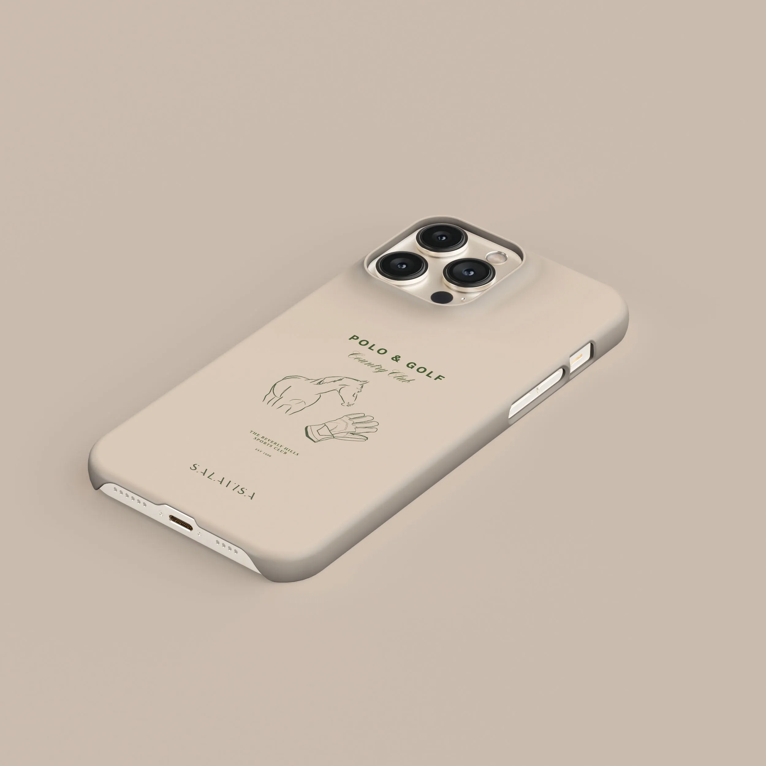 Trending Now Beige Country Club Phone Case  Stylish & Comfortable