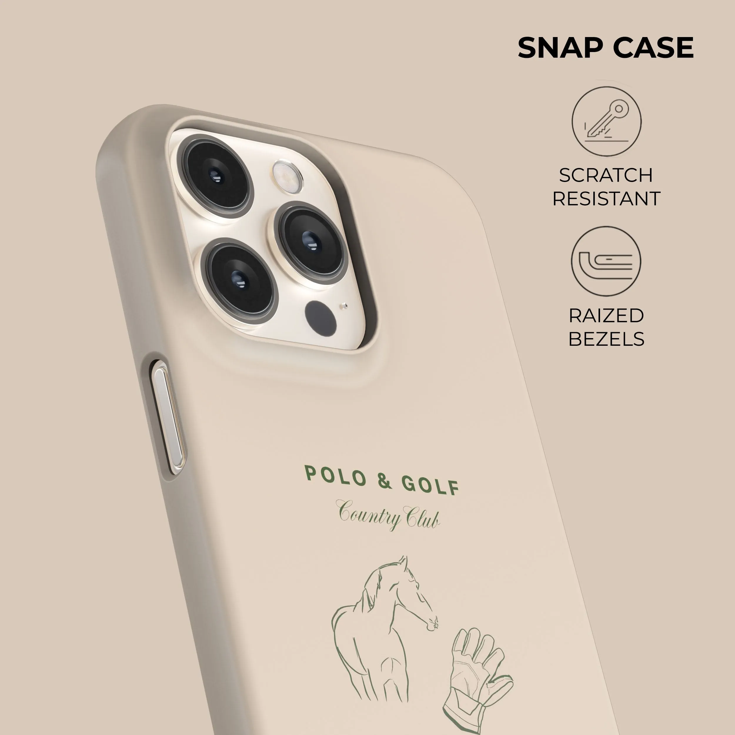 Trending Now Beige Country Club Phone Case  Stylish & Comfortable