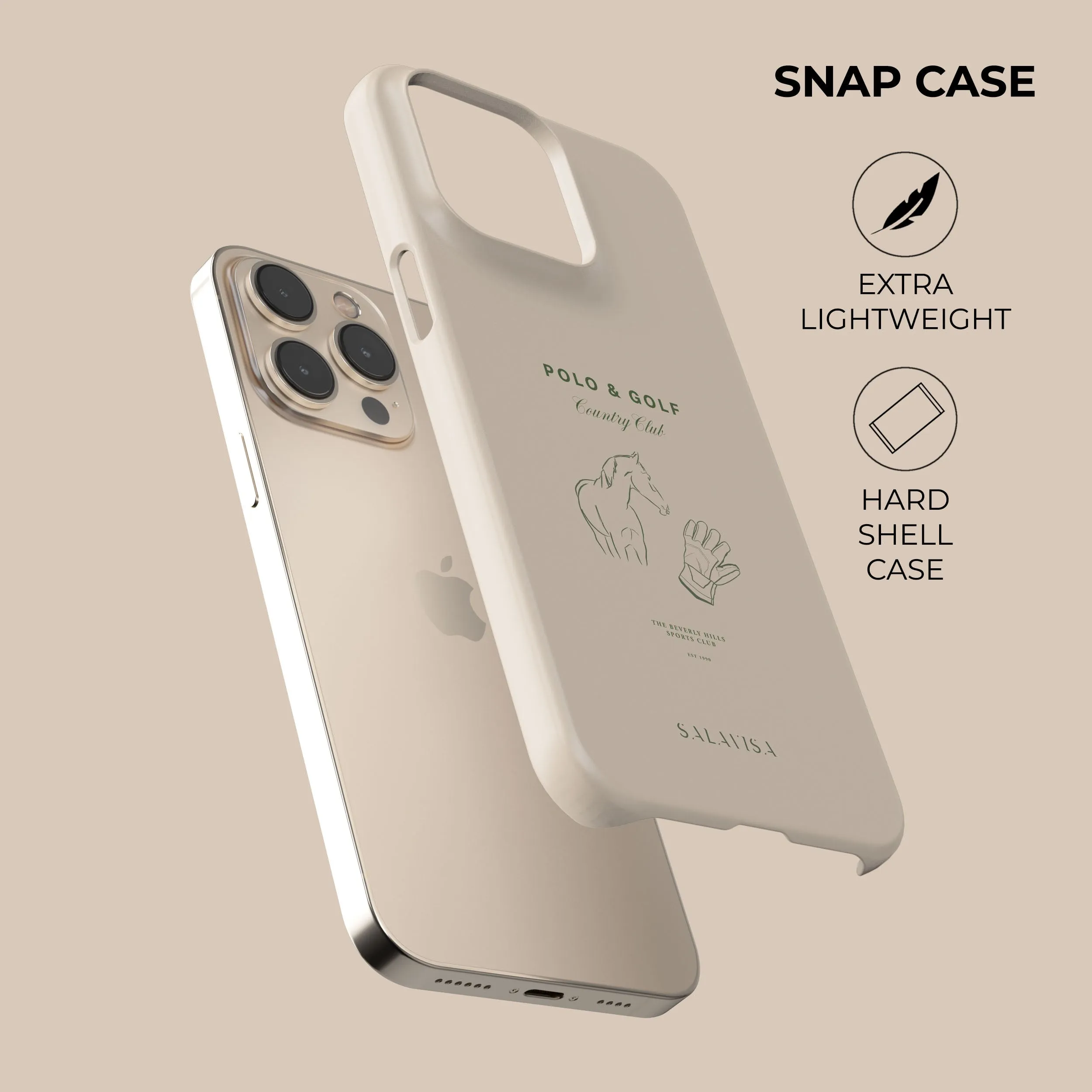 Trending Now Beige Country Club Phone Case  Stylish & Comfortable