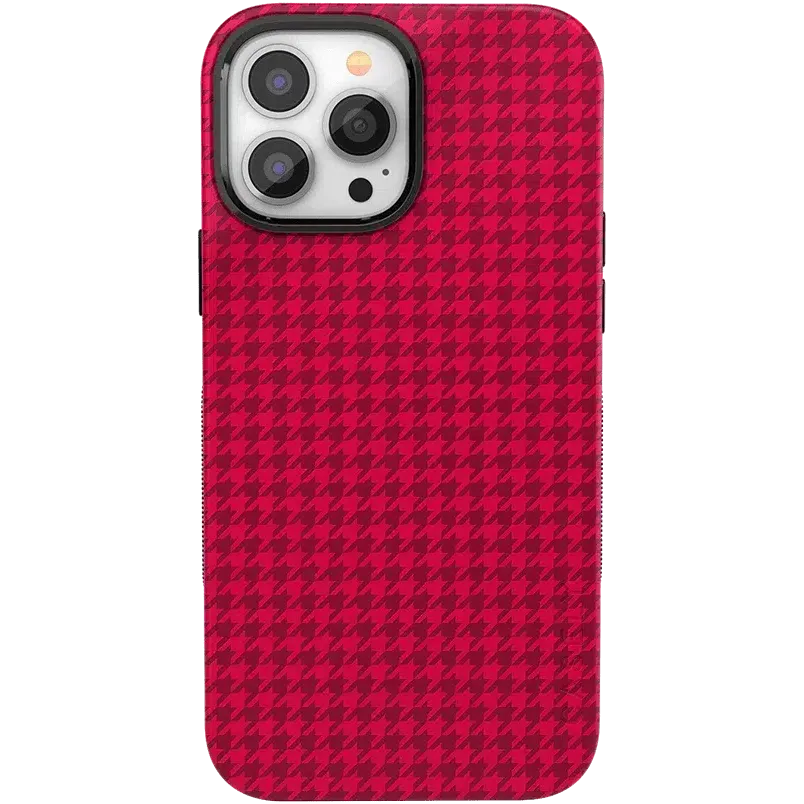 Trending Now Best Dressed | Red Houndstooth Case  Stylish & Comfortable