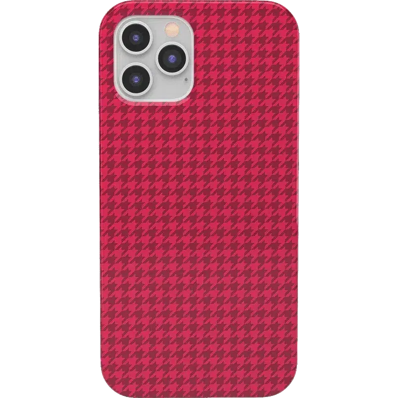 Trending Now Best Dressed | Red Houndstooth Case  Stylish & Comfortable