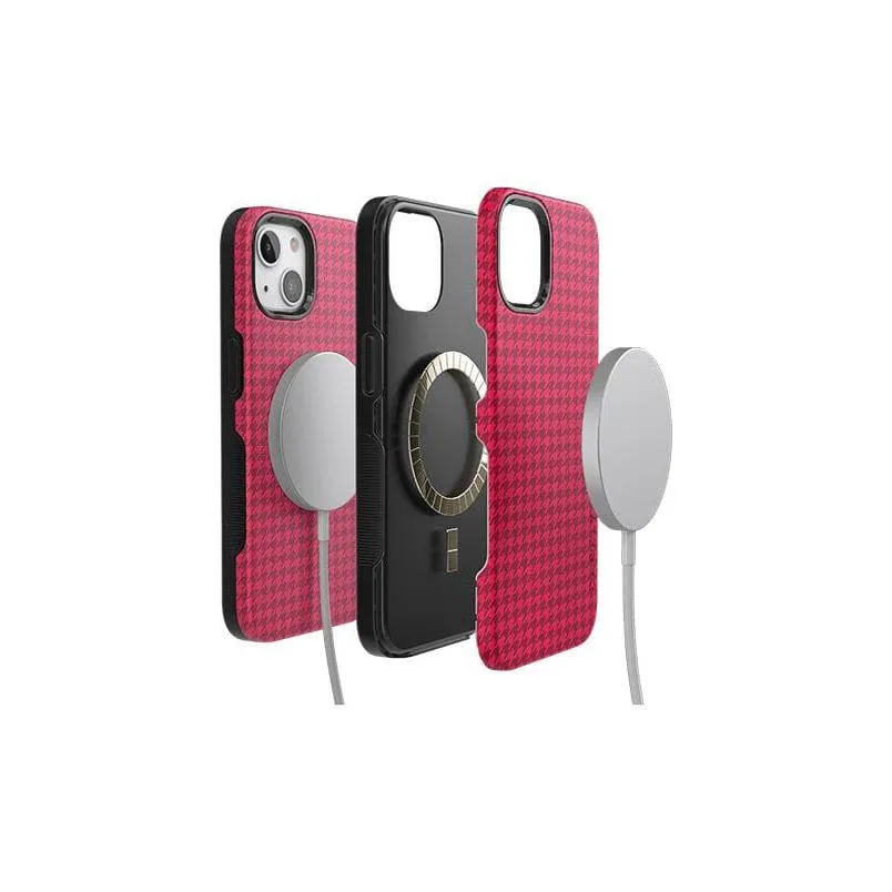 Trending Now Best Dressed | Red Houndstooth Case  Stylish & Comfortable