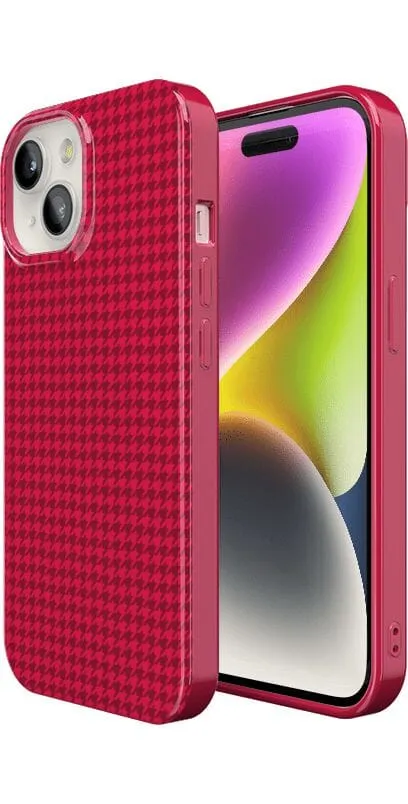 Trending Now Best Dressed | Red Houndstooth Case  Stylish & Comfortable