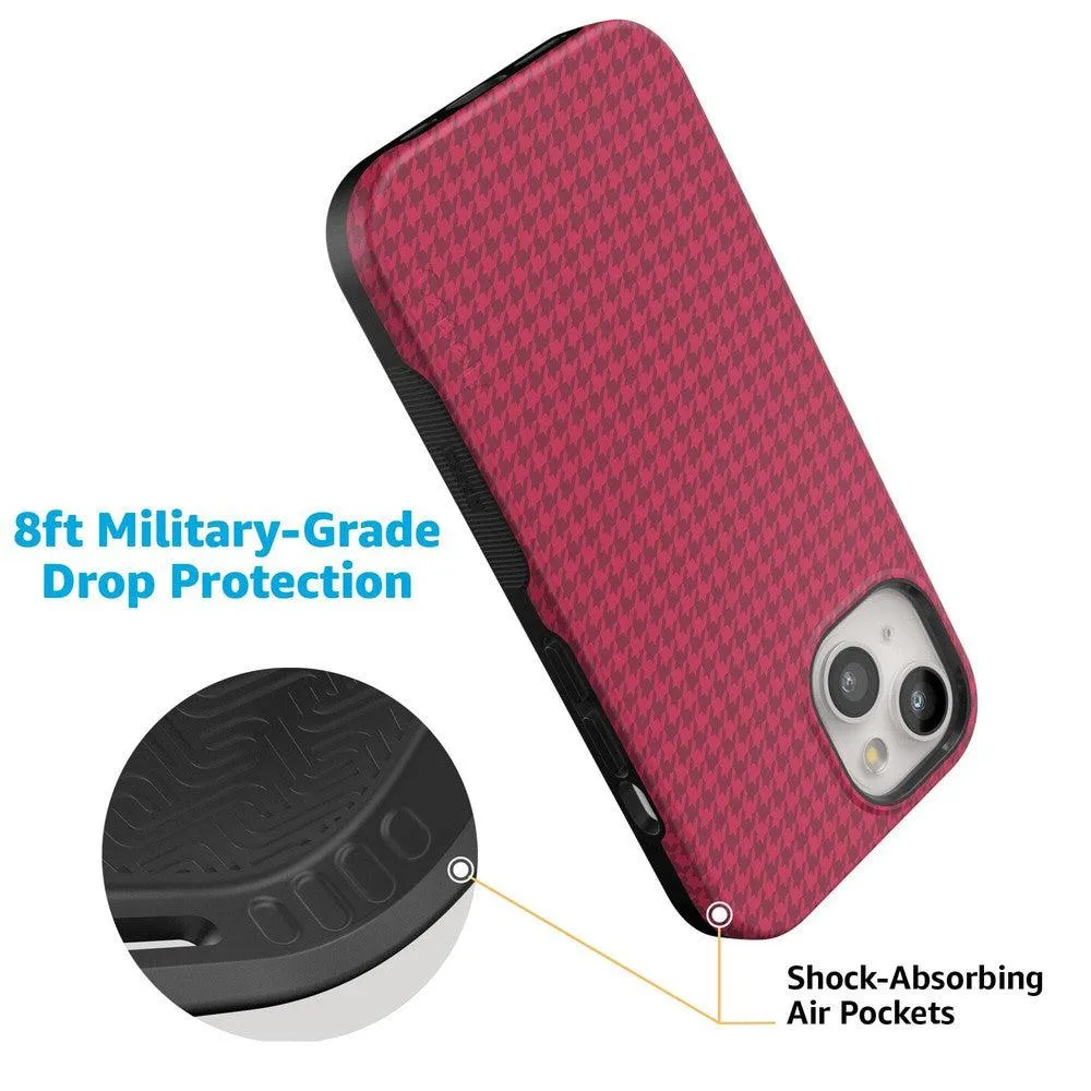 Trending Now Best Dressed | Red Houndstooth Case  Stylish & Comfortable
