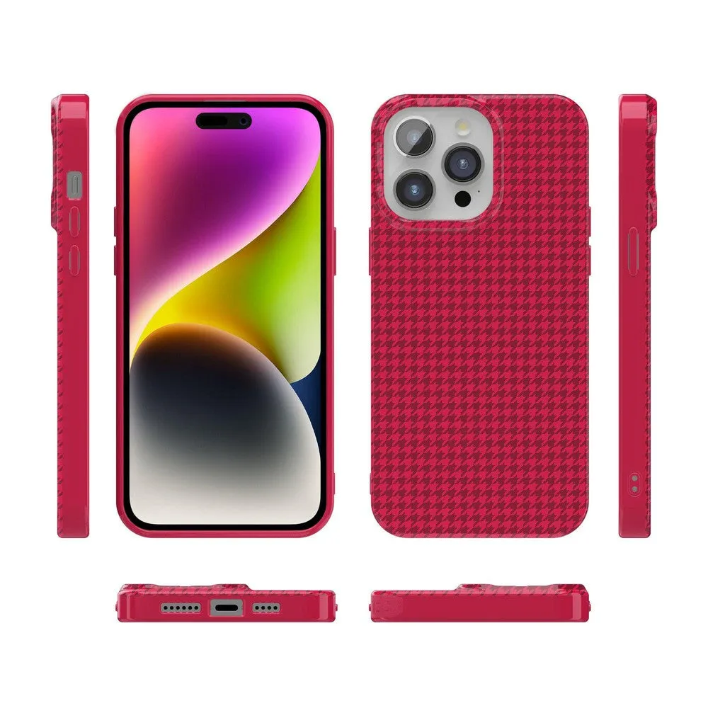 Trending Now Best Dressed | Red Houndstooth Case  Stylish & Comfortable