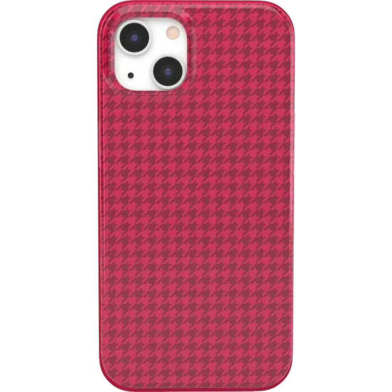 Trending Now Best Dressed | Red Houndstooth Case  Stylish & Comfortable