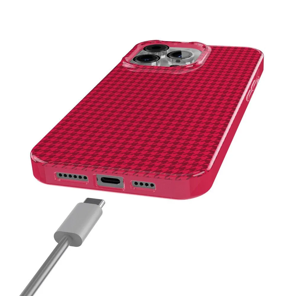 Trending Now Best Dressed | Red Houndstooth Case  Stylish & Comfortable