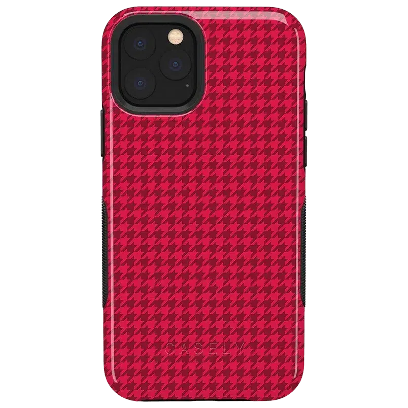Trending Now Best Dressed | Red Houndstooth Case  Stylish & Comfortable