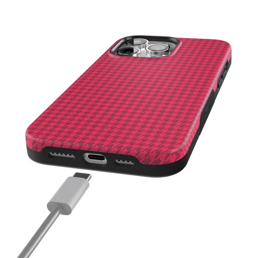 Trending Now Best Dressed | Red Houndstooth Case  Stylish & Comfortable