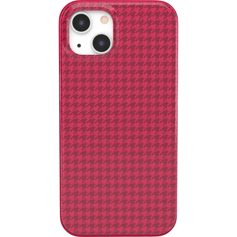 Trending Now Best Dressed | Red Houndstooth Case  Stylish & Comfortable