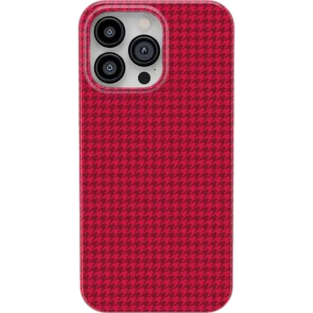 Trending Now Best Dressed | Red Houndstooth Case  Stylish & Comfortable