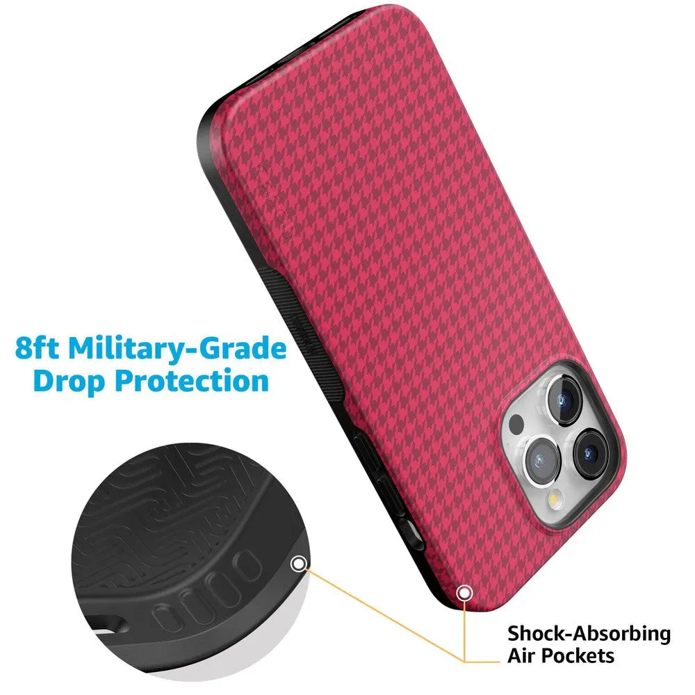 Trending Now Best Dressed | Red Houndstooth Case  Stylish & Comfortable