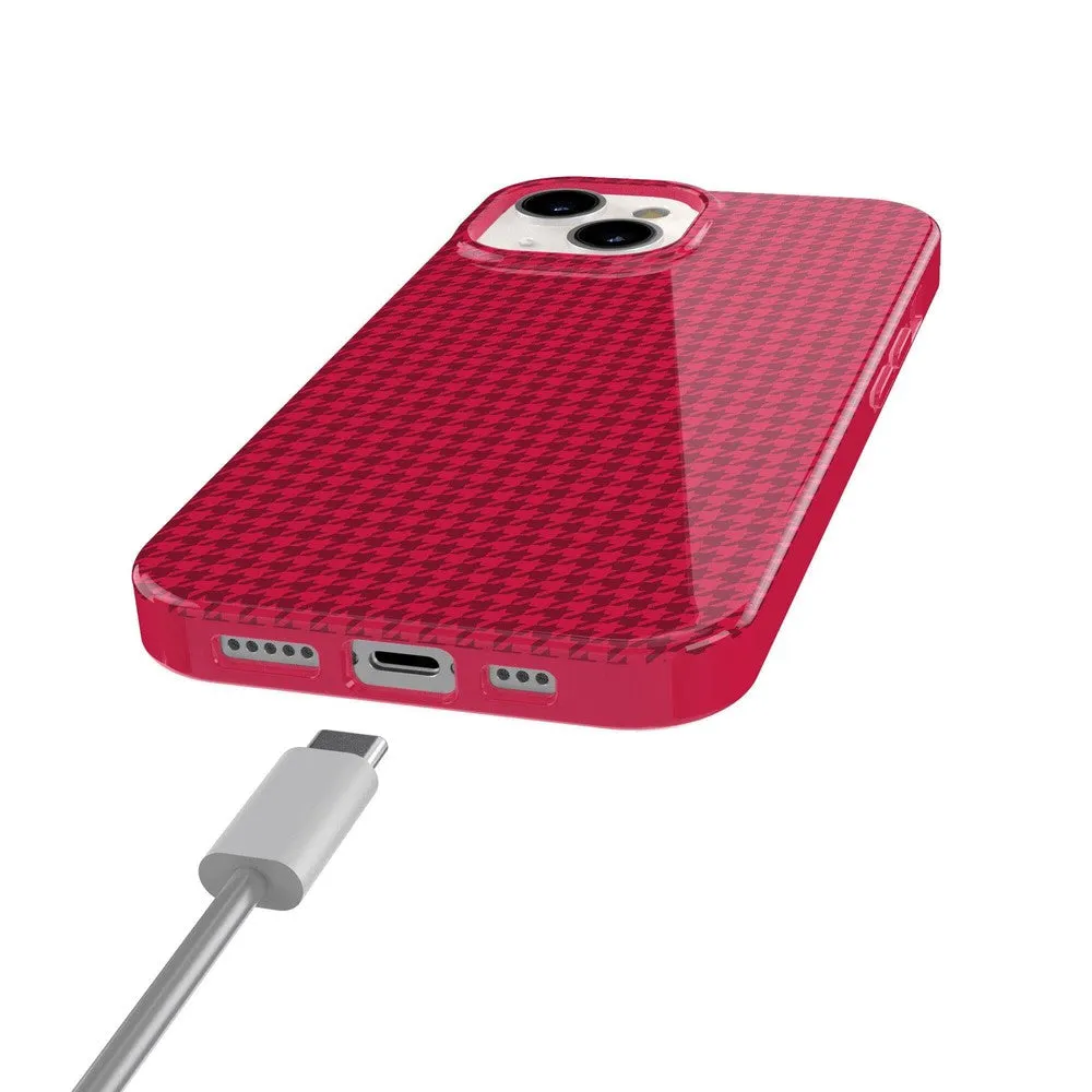 Trending Now Best Dressed | Red Houndstooth Case  Stylish & Comfortable