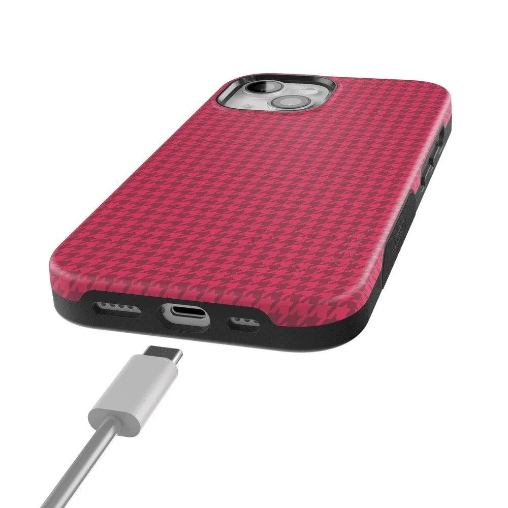 Trending Now Best Dressed | Red Houndstooth Case  Stylish & Comfortable