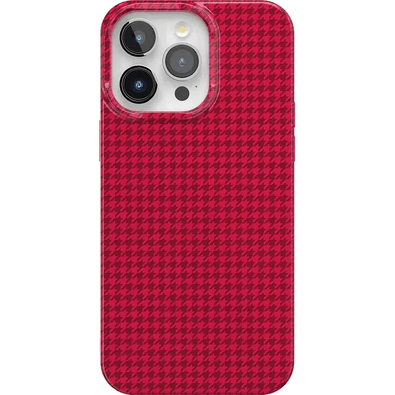 Trending Now Best Dressed | Red Houndstooth Case  Stylish & Comfortable