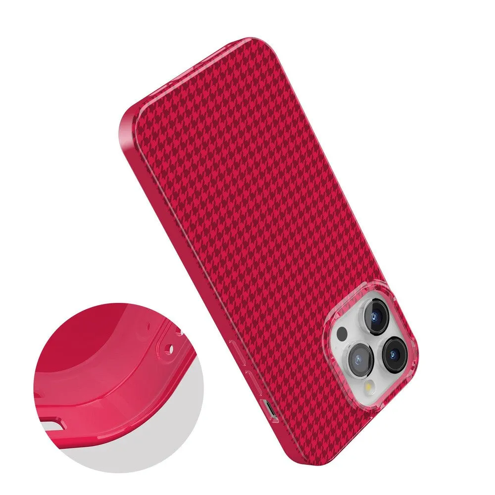 Trending Now Best Dressed | Red Houndstooth Case  Stylish & Comfortable