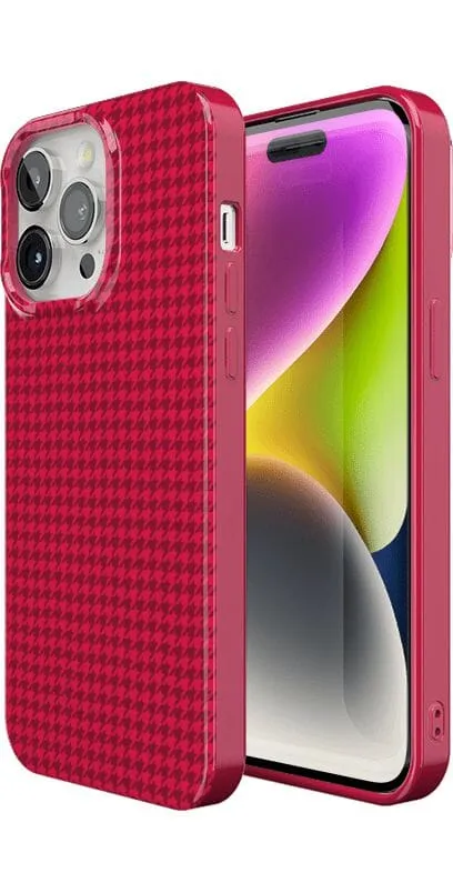 Trending Now Best Dressed | Red Houndstooth Case  Stylish & Comfortable