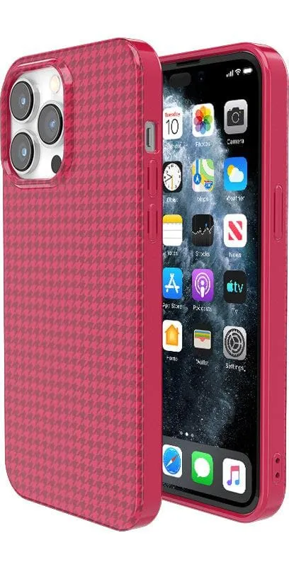 Trending Now Best Dressed | Red Houndstooth Case  Stylish & Comfortable