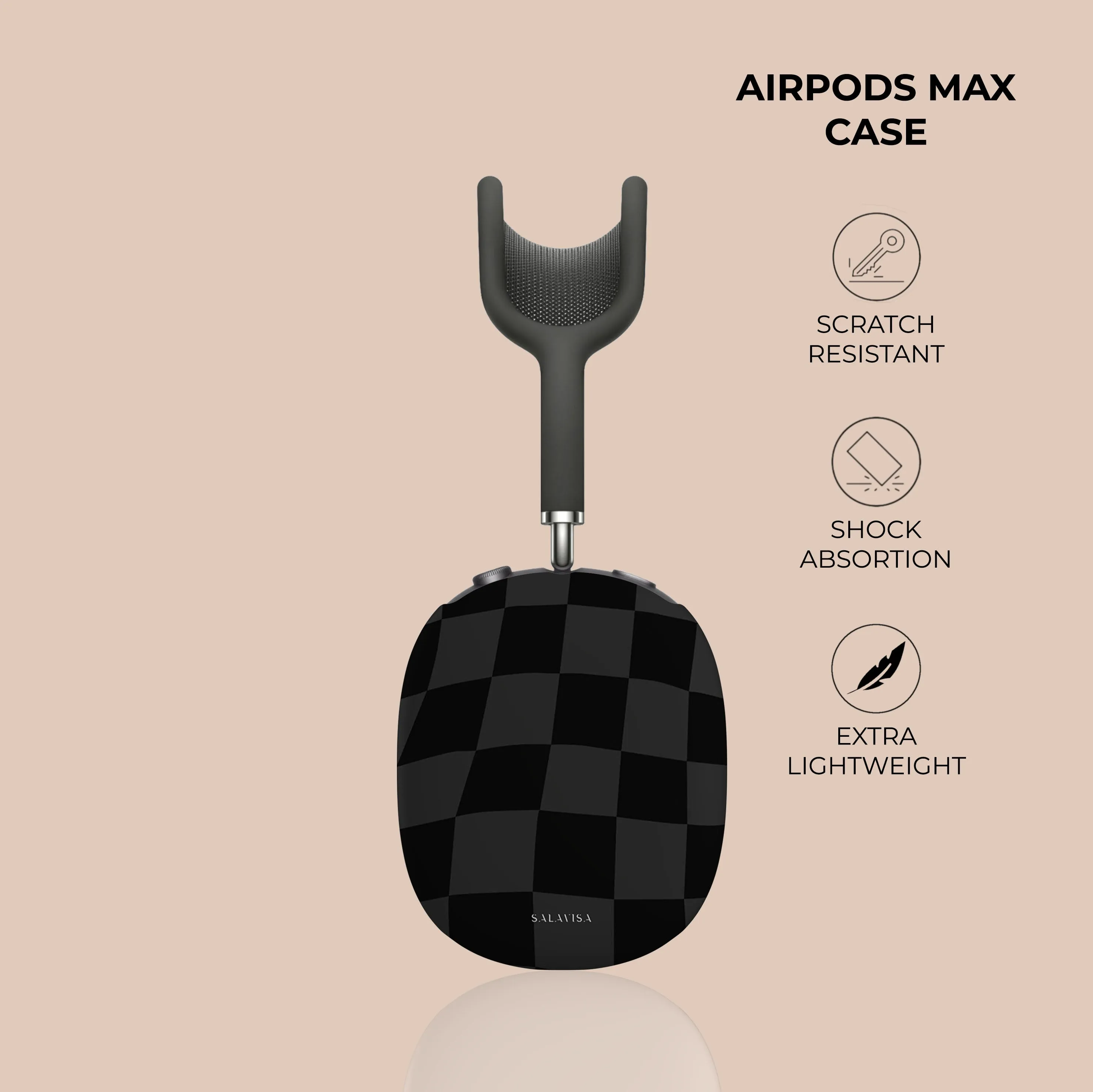Trending Now Black Wave Checkered AirPods Max Case  Limited Availability!