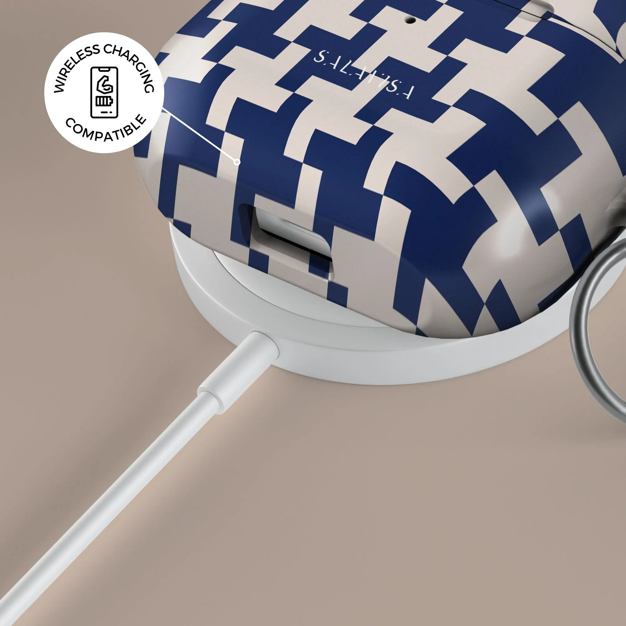 Trending Now Blue Glen Plaid AirPods Case  Stylish & Comfortable