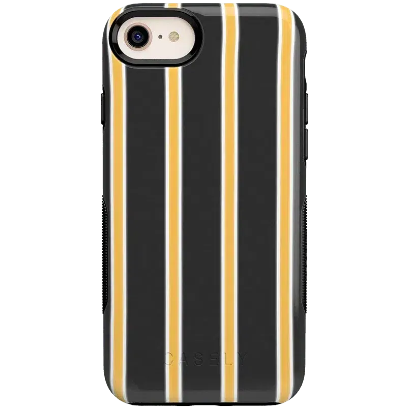 Trending Now Fine Lines | Mustard Yellow Pinstripe iPhone Case  Limited Availability!