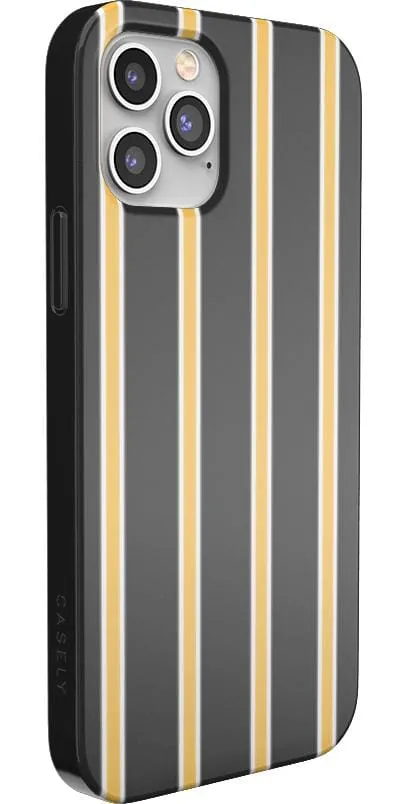 Trending Now Fine Lines | Mustard Yellow Pinstripe iPhone Case  Limited Availability!