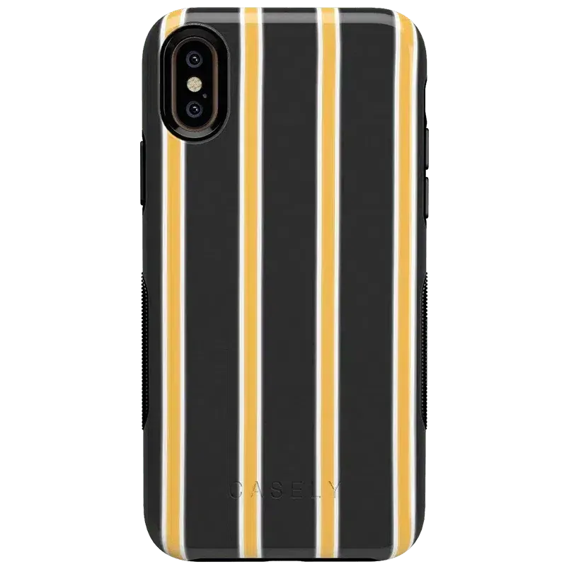 Trending Now Fine Lines | Mustard Yellow Pinstripe iPhone Case  Limited Availability!