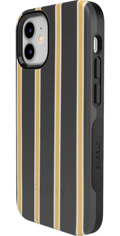 Trending Now Fine Lines | Mustard Yellow Pinstripe iPhone Case  Limited Availability!