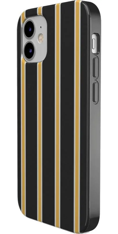 Trending Now Fine Lines | Mustard Yellow Pinstripe iPhone Case  Limited Availability!