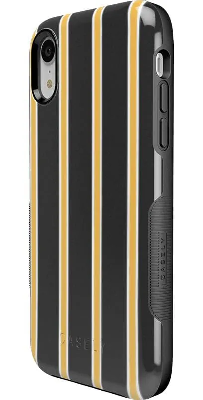 Trending Now Fine Lines | Mustard Yellow Pinstripe iPhone Case  Limited Availability!