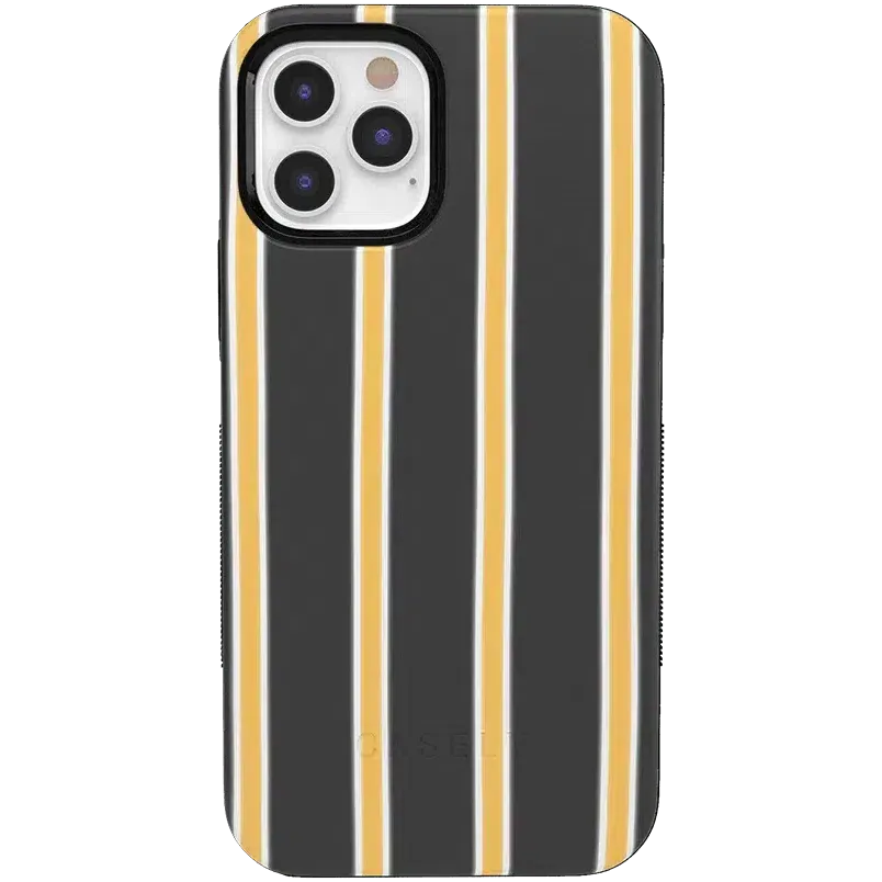 Trending Now Fine Lines | Mustard Yellow Pinstripe iPhone Case  Limited Availability!