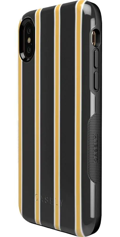 Trending Now Fine Lines | Mustard Yellow Pinstripe iPhone Case  Limited Availability!