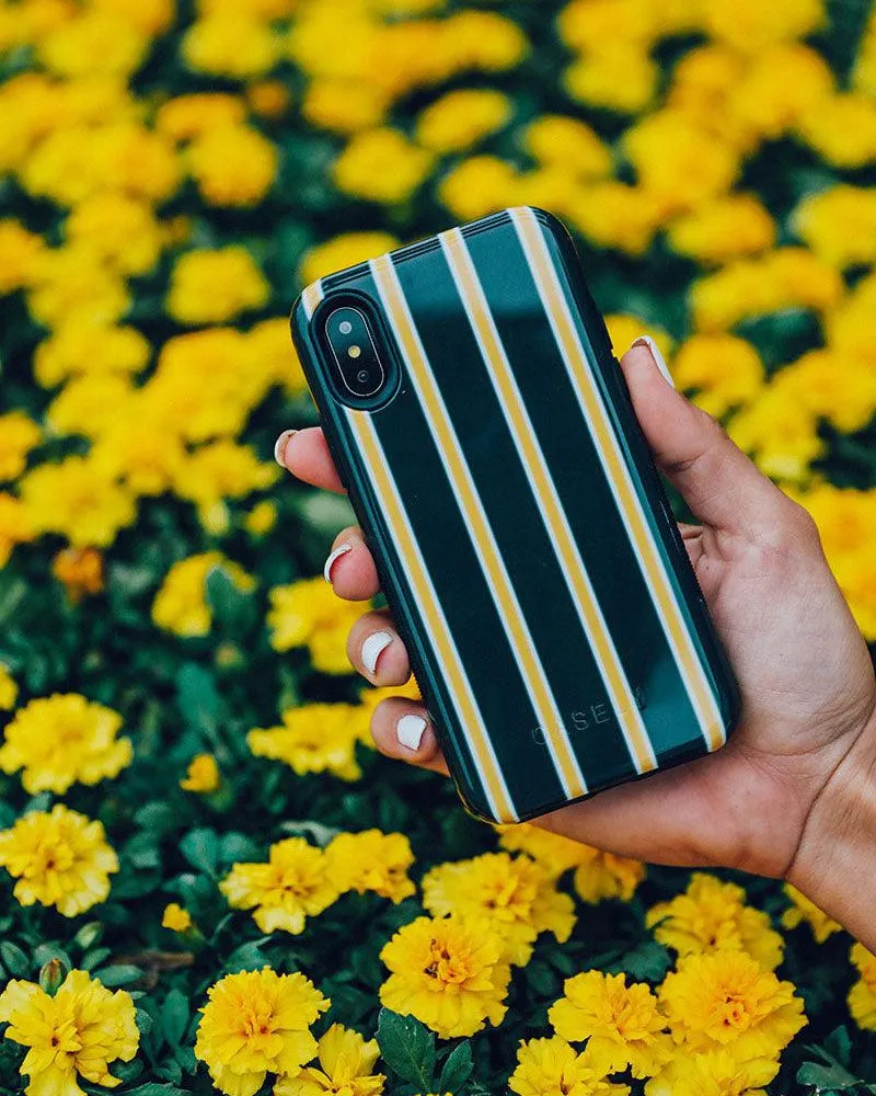 Trending Now Fine Lines | Mustard Yellow Pinstripe iPhone Case  Limited Availability!
