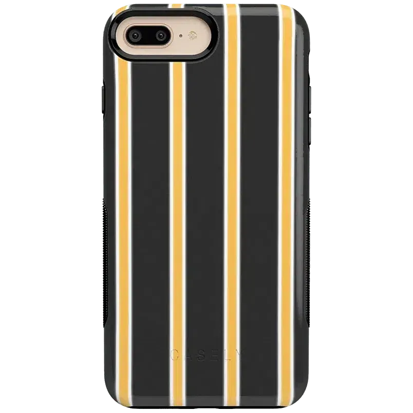 Trending Now Fine Lines | Mustard Yellow Pinstripe iPhone Case  Limited Availability!