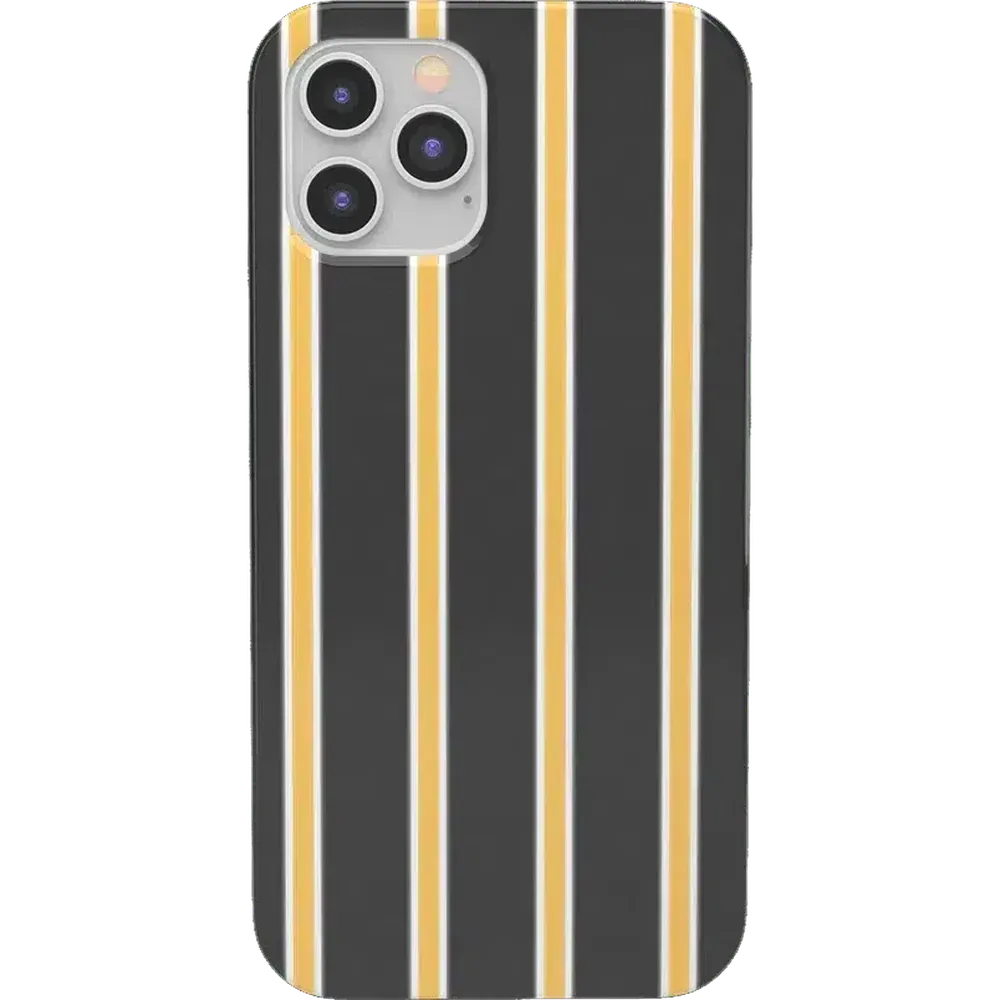 Trending Now Fine Lines | Mustard Yellow Pinstripe iPhone Case  Limited Availability!