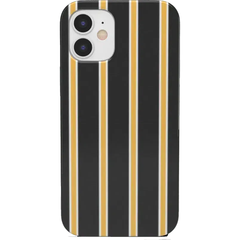 Trending Now Fine Lines | Mustard Yellow Pinstripe iPhone Case  Limited Availability!