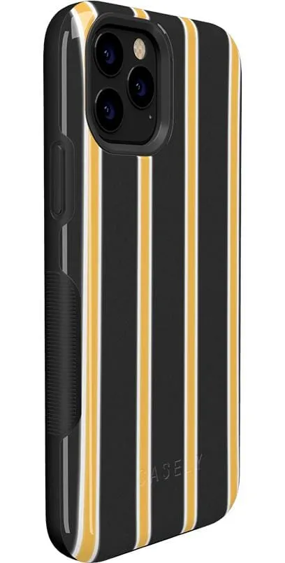 Trending Now Fine Lines | Mustard Yellow Pinstripe iPhone Case  Limited Availability!