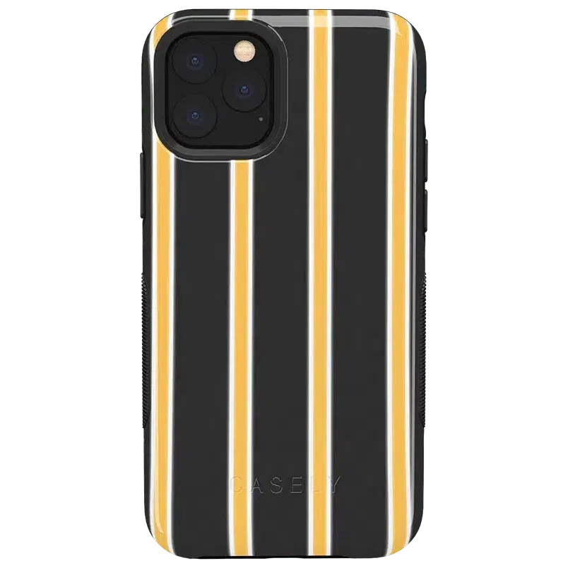 Trending Now Fine Lines | Mustard Yellow Pinstripe iPhone Case  Limited Availability!