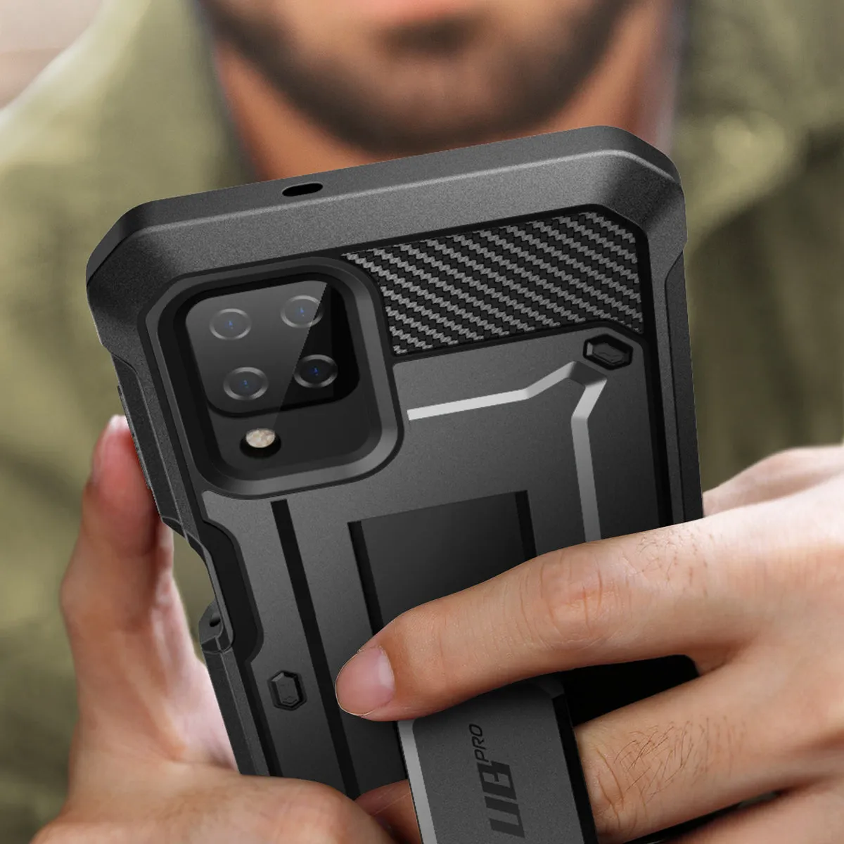 Trending Now Galaxy A12 Unicorn Beetle Pro Rugged Holster Case-Black  Ends Soon!