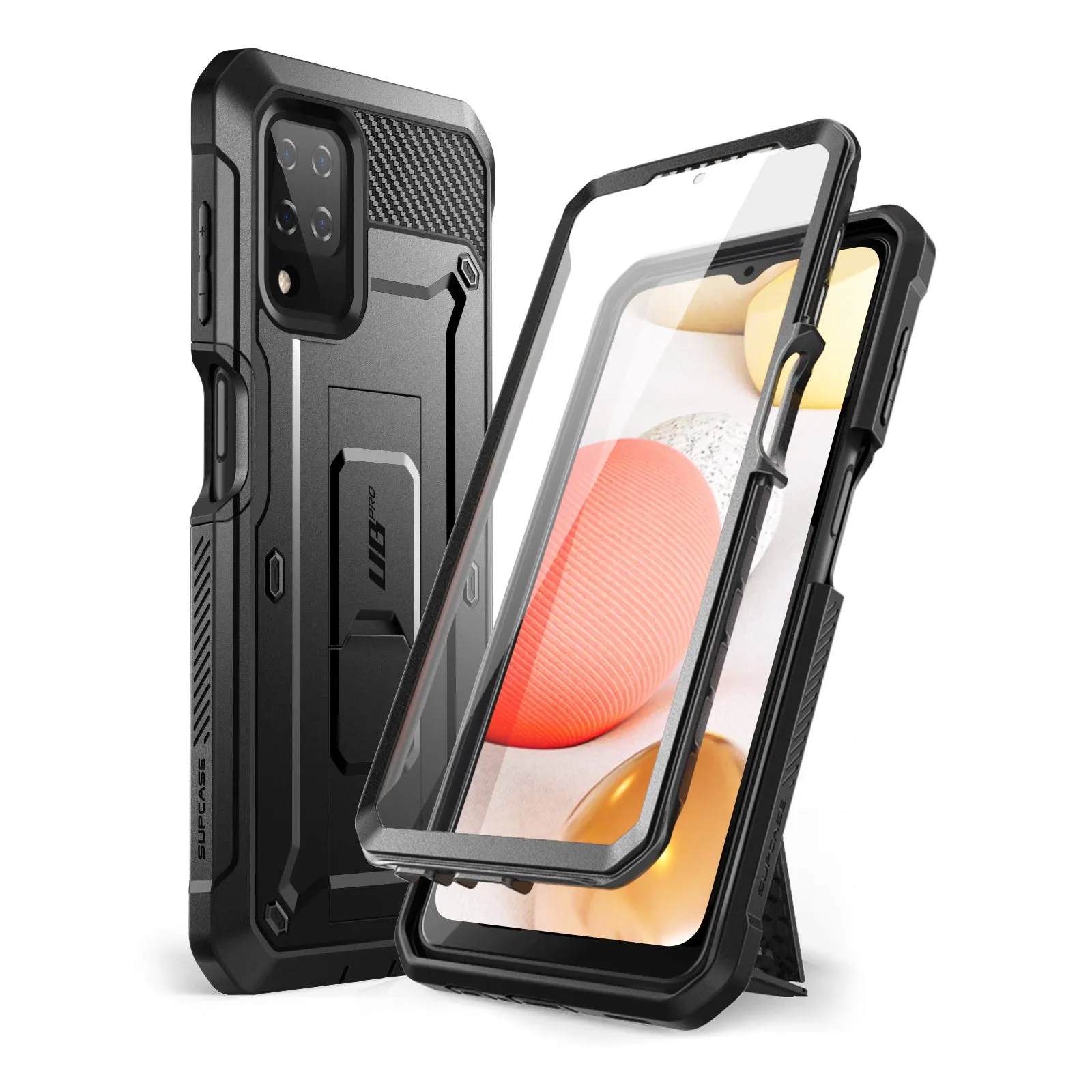 Trending Now Galaxy A12 Unicorn Beetle Pro Rugged Holster Case-Black  Ends Soon!