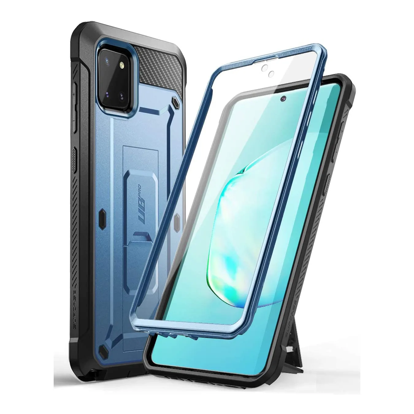 Trending Now Galaxy Note10 Lite Unicorn Beetle Pro Rugged Holster Case-Metallic Blue  Limited Availability!