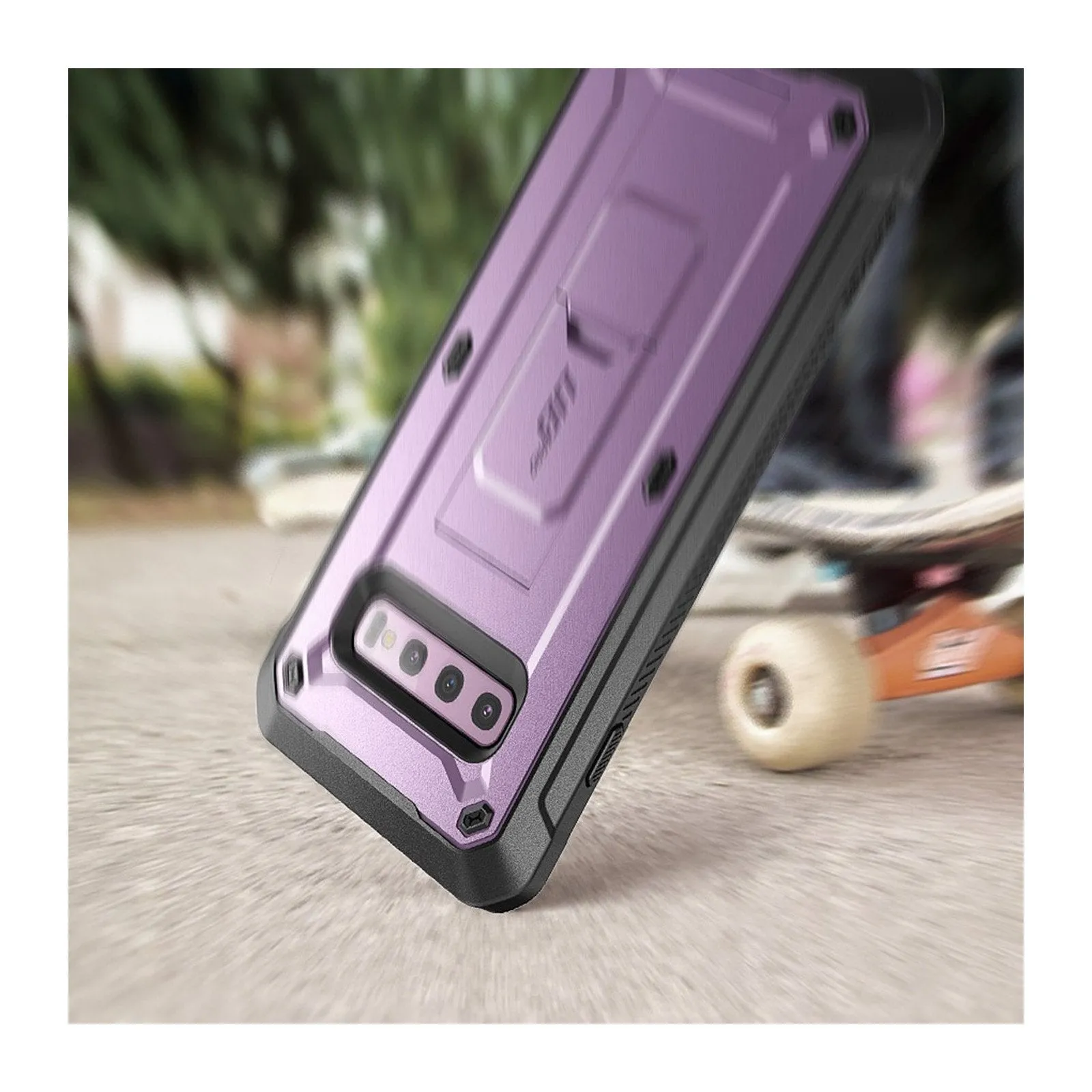 Trending Now Galaxy S10 Unicorn Beetle Pro Rugged Holster Case Without Screen Protector-Purple  Limited Stock!