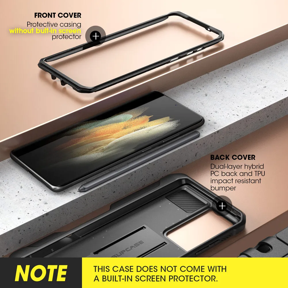 Trending Now Galaxy S21 Ultra Unicorn Beetle Pro Rugged Case with S-Pen Holder - Black  Last Few Pieces!