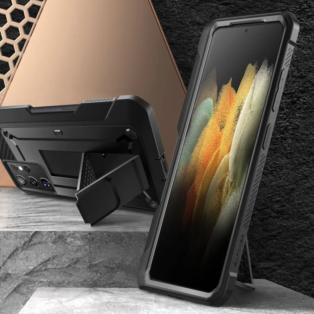 Trending Now Galaxy S21 Ultra Unicorn Beetle Pro Rugged Case with S-Pen Holder - Black  Last Few Pieces!