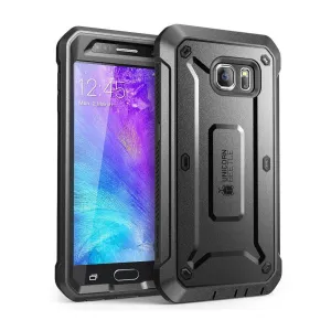 Trending Now Galaxy S6 Unicorn Beetle Pro Full Body Rugged Holster Case with Screen Protector-Black  Today Only!