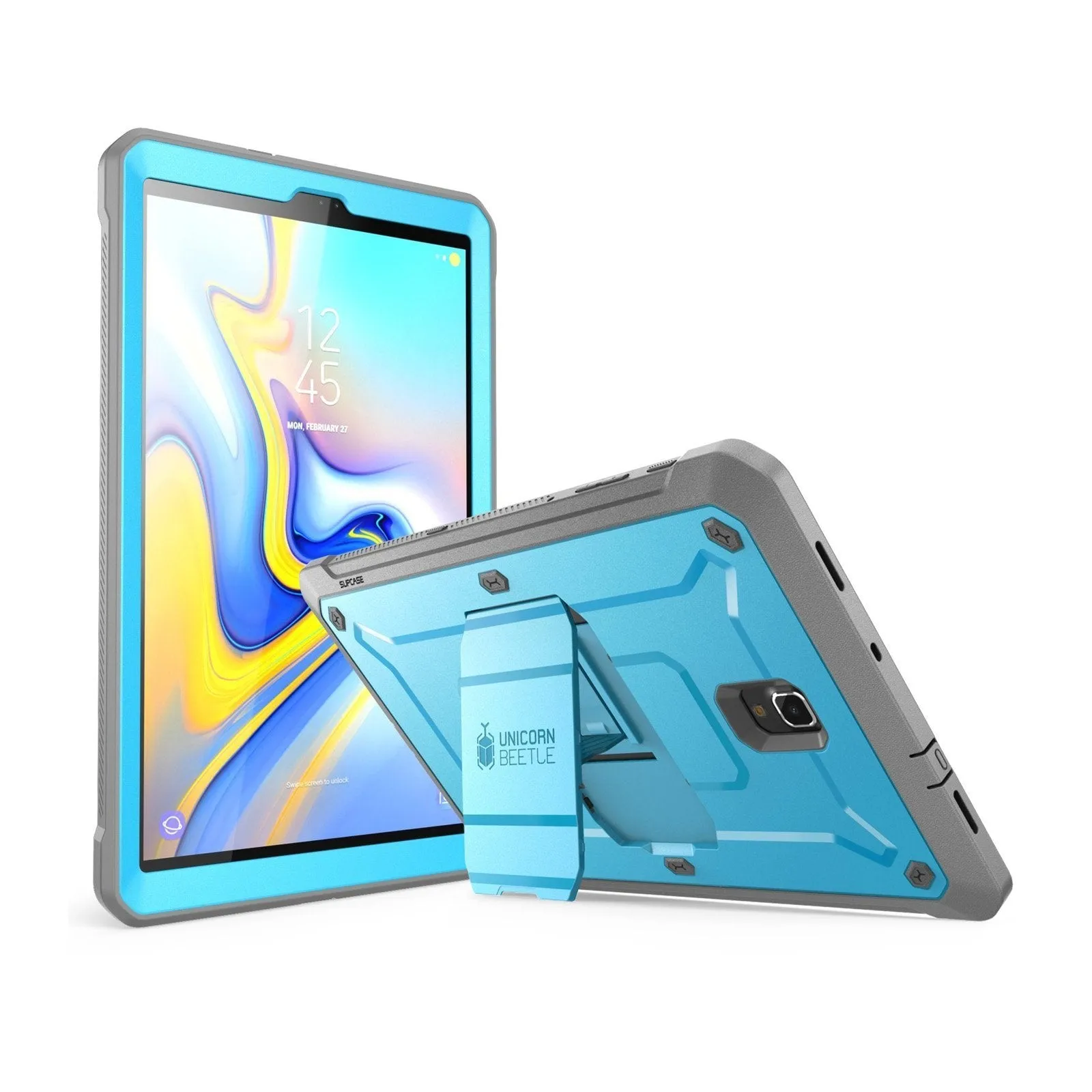 Trending Now Galaxy Tab A 10.5 inch (2018) Unicorn Beetle Pro Rugged Full-Body Case-Blue  Limited Release!