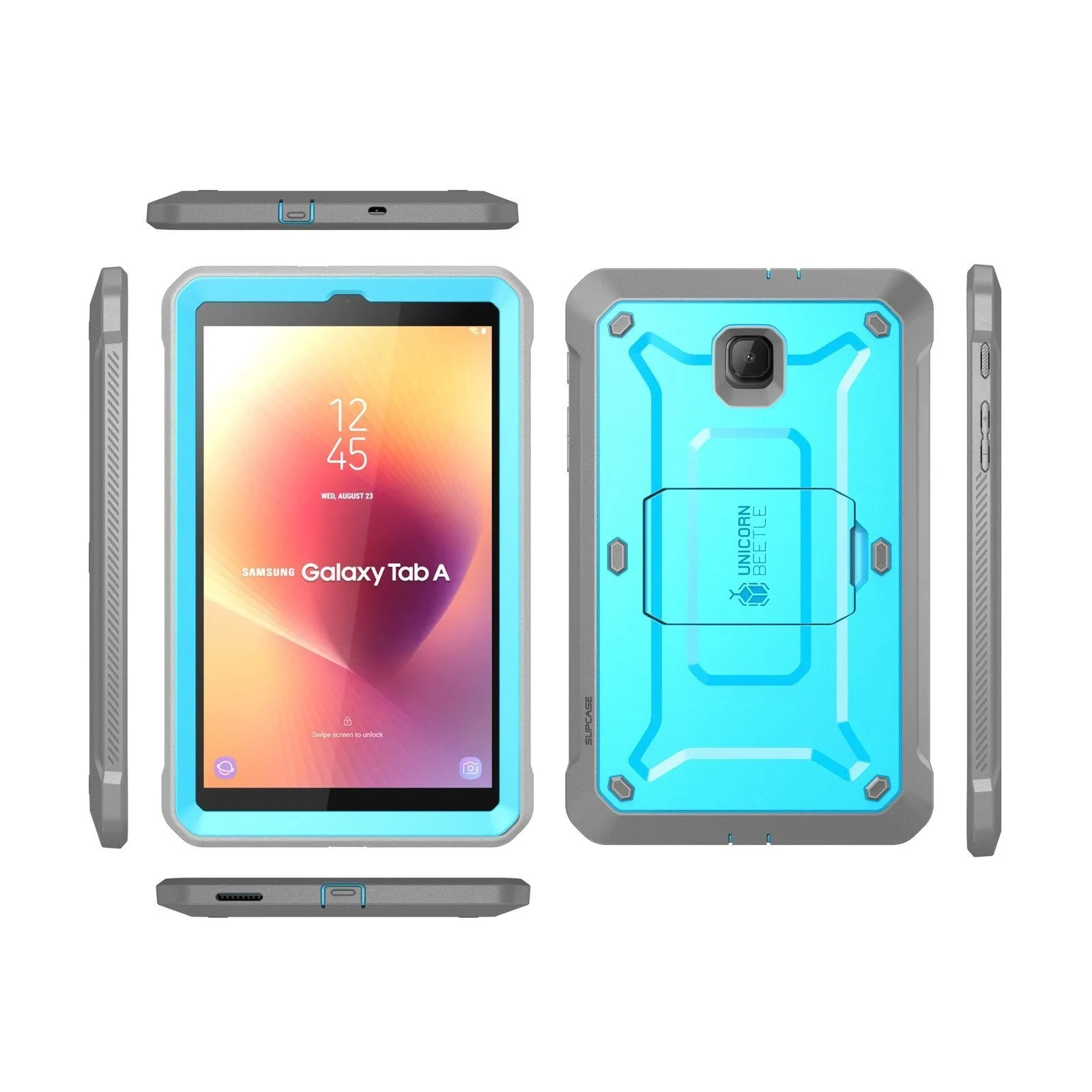 Trending Now Galaxy Tab A 10.5 inch (2018) Unicorn Beetle Pro Rugged Full-Body Case-Blue  Limited Release!