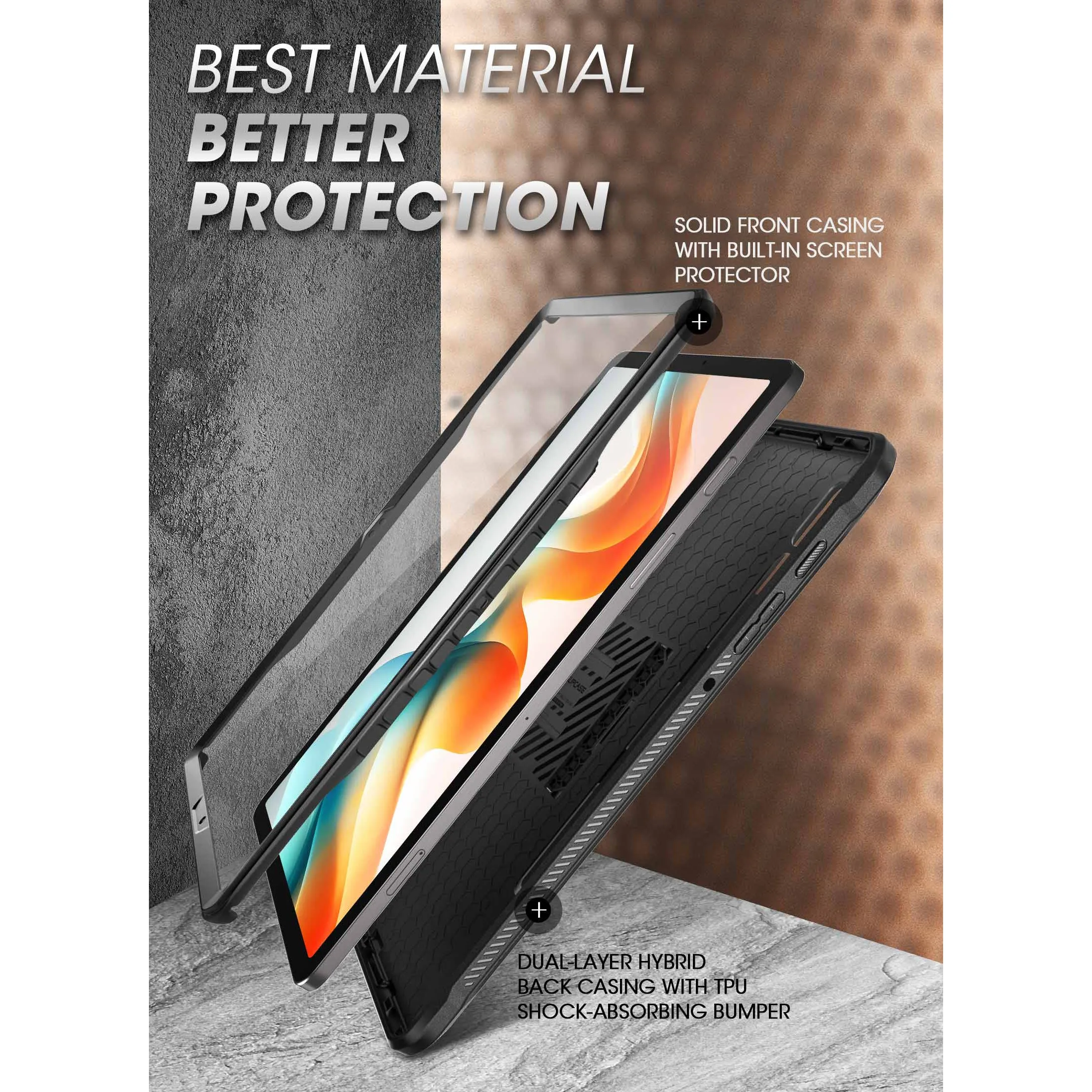 Trending Now Galaxy Tab S10  12.4 inch (2024) Unicorn Beetle PRO Rugged Case-Black  Limited Availability!
