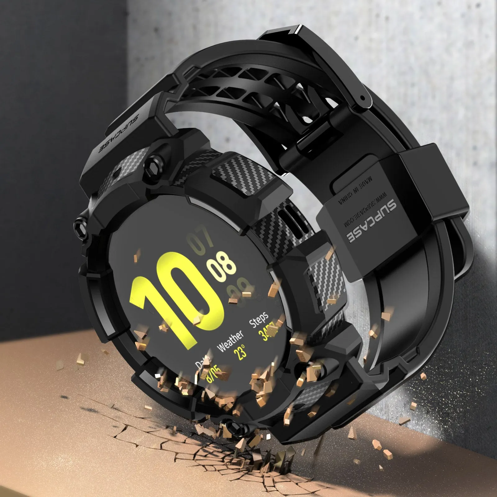 Trending Now Galaxy Watch Active 2 44mm Unicorn Beetle Pro Wristband Case-Black  Dont Miss Out!